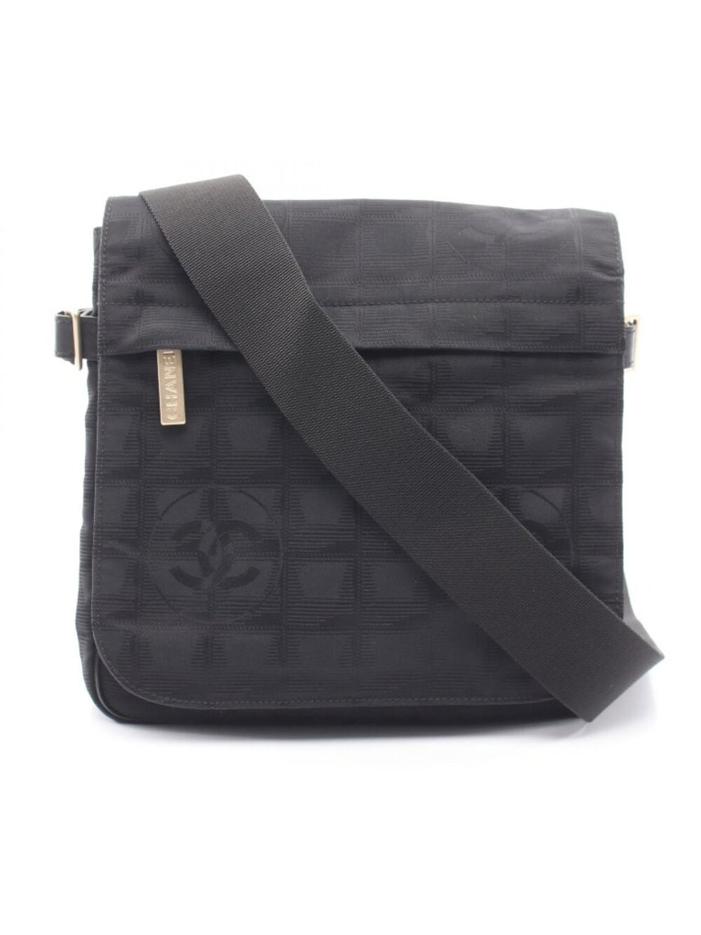 Chanel Shoulder Bag New Travel Line Black